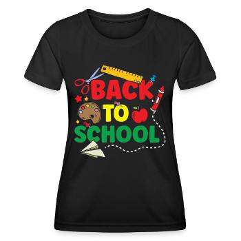 Back to School Teachers Back to School Back to School - Women's Functional T-Shirt - black - Front - AI Model Female 172 light (172cm)