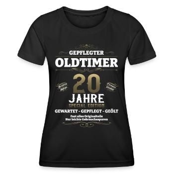 20. Geburtstag Mann Oldtimer Jahrgang 2003 - Frauen Funktions-T-Shirt - Schwarz - Vorne - AI Model Female 172 light (172cm)