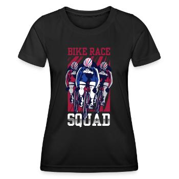 Radrennen Team Fahrrad Wettrennen Radrennfahrer - Frauen Funktions-T-Shirt - Schwarz - Vorne - AI Model Female 172 light (172cm)