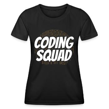 Coding Team Programmierer Programmieren Coder - Frauen Funktions-T-Shirt - Schwarz - Vorne - AI Model Female 172 light (172cm)