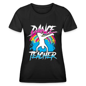 Tanzlehrer Tanzlehrerin Tanzschule Tanzkurs - Frauen Funktions-T-Shirt - Schwarz - Vorne - AI Model Female 172 light (172cm)