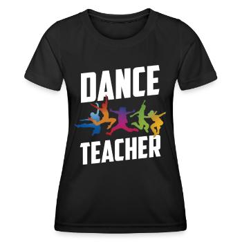 Tanzlehrer Tanzkurs Tanzlehrerin Tanzschule - Frauen Funktions-T-Shirt - Schwarz - Vorne - AI Model Female 172 light (172cm)