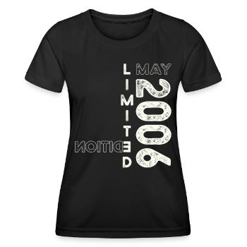 17th Birthday Man Legendary May Vintage 2006 - Women's Functional T-Shirt - black - Front - AI Model Female 172 light (172cm)