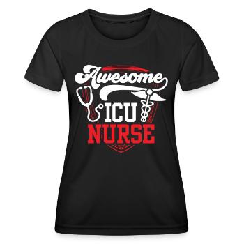 Great Intensive Care Nurse Intensive Care - Women's Functional T-Shirt - black - Front - AI Model Female 172 light (172cm)