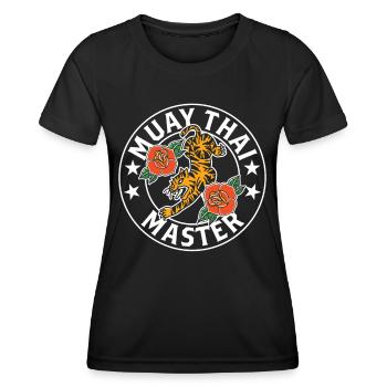 Muay Thai Master Fighting Martial Arts Fighter - Women's Functional T-Shirt - black - Front - AI Model Female 172 light (172cm)