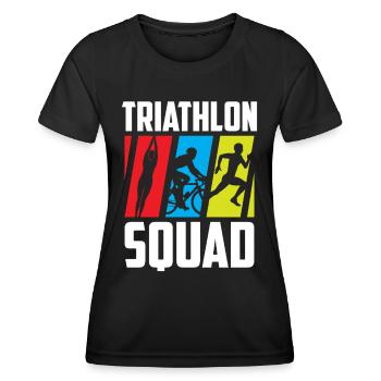 Triathlon Team Triathlete Triathlons Triathlete - Women's Functional T-Shirt - black - Front - AI Model Female 172 light (172cm)