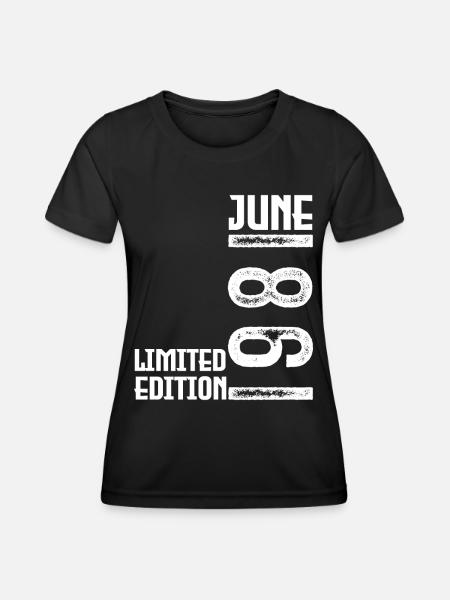 Geschenk Juni 1981 Jubiläum Juni 1981. Juni 1981 - Frauen Funktions-T-Shirt - Schwarz