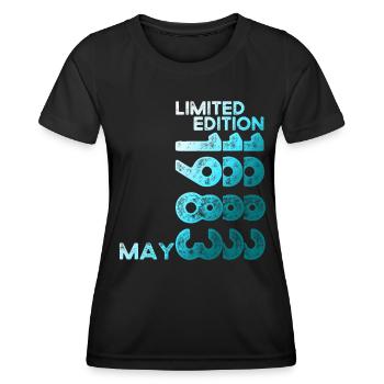 40th Birthday Man Woman Original Vintage 1983 - Women's Functional T-Shirt - black - Front - AI Model Female 172 light (172cm)