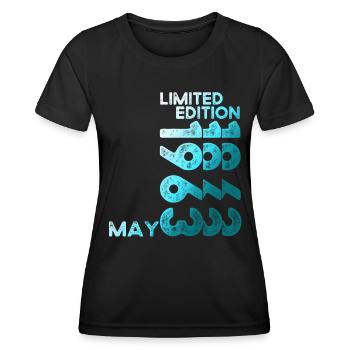 60th Birthday Man Woman Original Vintage 1963 - Women's Functional T-Shirt - black - Front - AI Model Female 172 light (172cm)