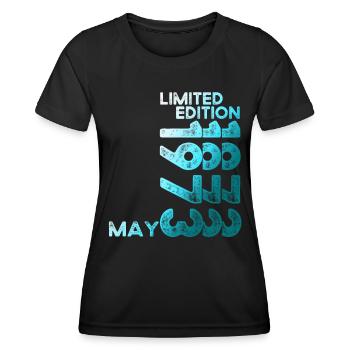 50th Birthday Man Woman Original Vintage 1973 - Women's Functional T-Shirt - black - Front - AI Model Female 172 light (172cm)