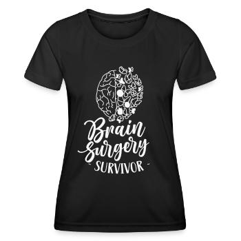 Brain Surgery Survivor Brain Surgery - Women's Functional T-Shirt - black - Front - AI Model Female 172 light (172cm)