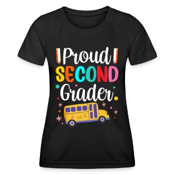 Fier enseignant de deuxième année École de deuxième année - T-shirt sport Femme - noir - Devant - AI Model Female 172 light (172cm)