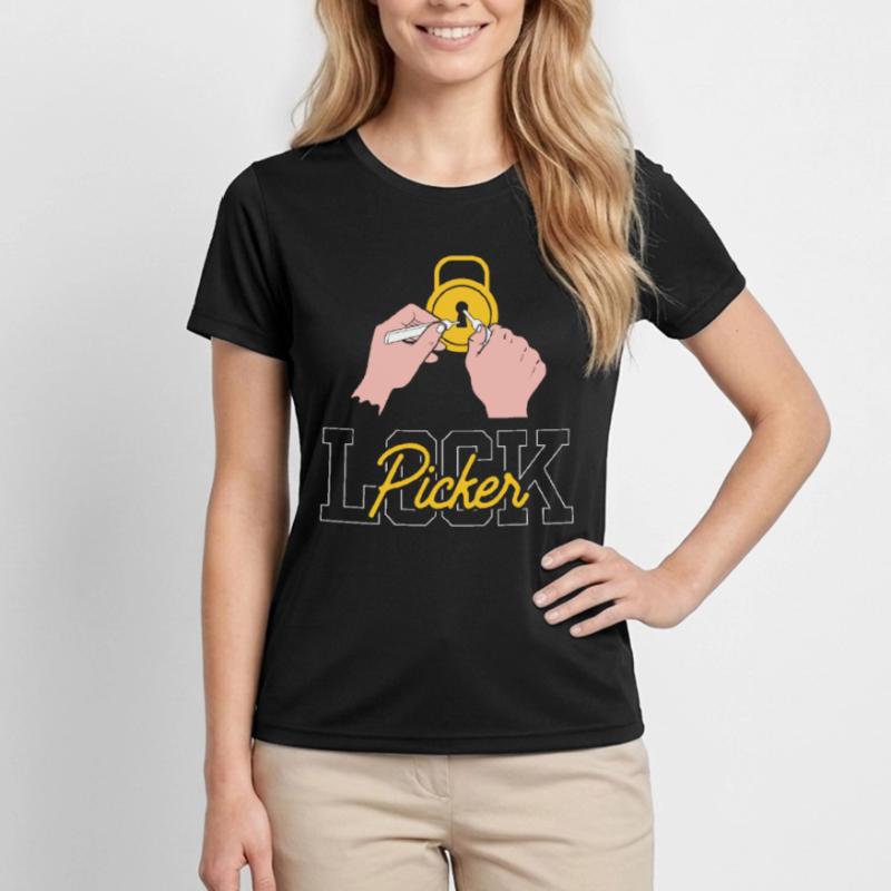 Lock Cracker Lock Picker Lock Picking Lock Women's Functional T-Shirt
