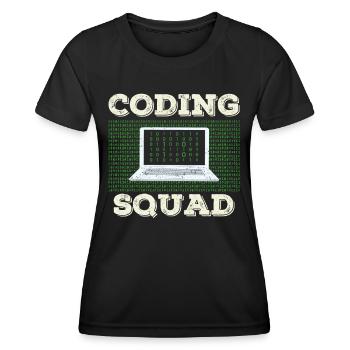 Coding Team Programmierer Coder Programmieren - Frauen Funktions-T-Shirt - Schwarz - Vorne - AI Model Female 172 light (172cm)