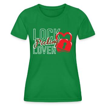 Lock Picking Lover Cracking Cracker Lock - T-shirt sport Femme - vert - Devant - AI Model Female 172 dark (172cm)