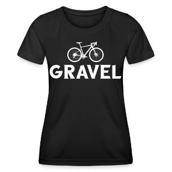vélo de gravier cycliste cycliste cycliste - T-shirt sport Femme - noir - Devant - AI Model Female 172 light (172cm)