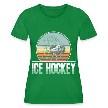 Eishockey Hockey sur glace - T-shirt sport Femme - vert - Devant - AI Model Female 172 dark (172cm)
