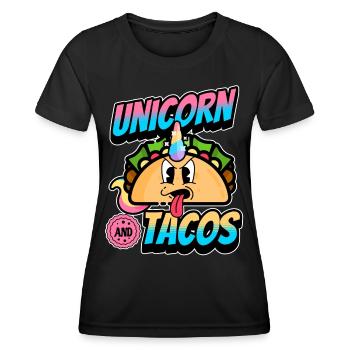 Taco - T-shirt sport Femme - noir - Devant - AI Model Female 172 light (172cm)