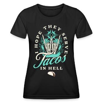 Taco - T-shirt sport Femme - noir - Devant - AI Model Female 172 light (172cm)