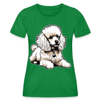 Niedlicher Pudel - Frauen Funktions-T-Shirt - Kelly Green - Vorne - AI Model Female 172 dark (172cm)