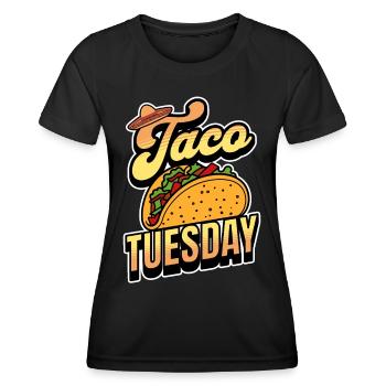 Taco - Frauen Funktions-T-Shirt - Schwarz - Vorne - AI Model Female 172 light (172cm)