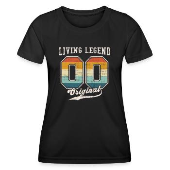 2000 anniversaire légende vivante Original II - T-shirt sport Femme - noir - Devant - AI Model Female 172 light (172cm)