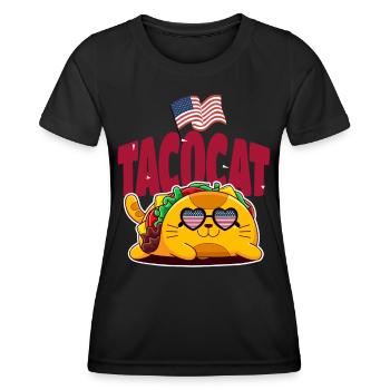 Taco - T-shirt sport Femme - noir - Devant - AI Model Female 172 light (172cm)