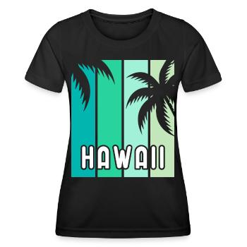 Hawaï - T-shirt sport Femme - noir - Devant - AI Model Female 172 light (172cm)