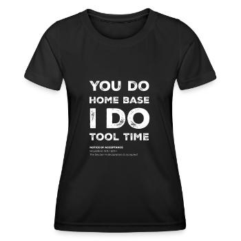 Je ne peux pas, j’ai des projets dans le garage - T-shirt sport Femme - noir - Devant - AI Model Female 172 light (172cm)