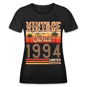 1994. Jahrgang Jahrgang 1994 Geburtstag - Frauen Funktions-T-Shirt - Schwarz - Vorne - AI Model Female 172 light (172cm)