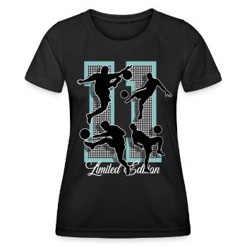 11th Birthday Football - Women's Functional T-Shirt - black - Front - AI Model Female 172 light (172cm)