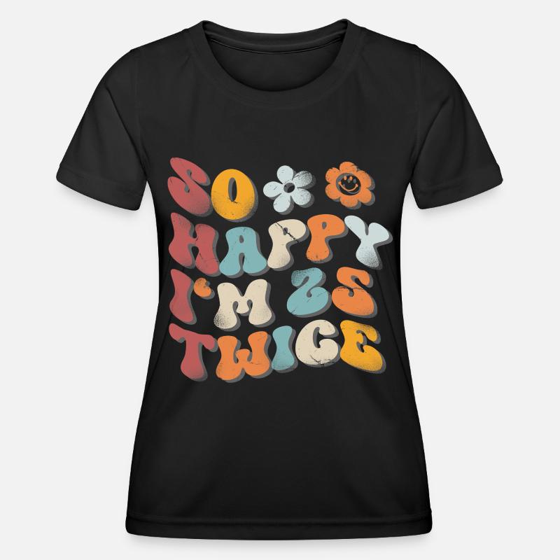 50th Birthday Funny Saying - Women's Functional T-Shirt - black