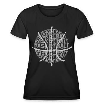 Basketball Basketballer - Frauen Funktions-T-Shirt - Schwarz - Vorne - AI Model Female 172 light (172cm)