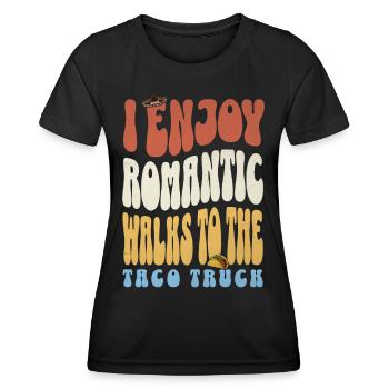 Tacos - T-shirt sport Femme - noir - Devant - AI Model Female 172 light (172cm)