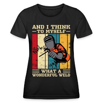 Schweißen Schweißer - Frauen Funktions-T-Shirt - Schwarz - Vorne - AI Model Female 172 light (172cm)