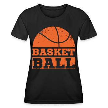 Basketball Basketballer - Frauen Funktions-T-Shirt - Schwarz - Vorne - AI Model Female 172 light (172cm)
