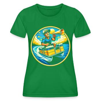 Nautical Captain Joy - Women's Functional T-Shirt - kelly green - Front - AI Model Female 172 dark (172cm)