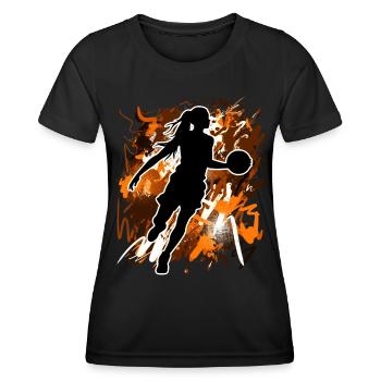 Basketball Basketball Basketball Femme Basketball - T-shirt sport Femme - noir - Devant - AI Model Female 172 light (172cm)