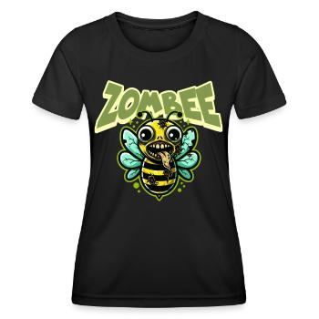 Abeille zombie Zombee - T-shirt sport Femme - noir - Devant - AI Model Female 172 light (172cm)