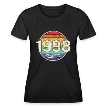 1998 Geburtstag Year Original - Frauen Funktions-T-Shirt - Schwarz - Vorne - AI Model Female 172 light (172cm)
