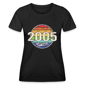 2005 Geburtstag Year Original - Frauen Funktions-T-Shirt - Schwarz - Vorne - AI Model Female 172 light (172cm)