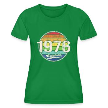 1976 Birthday Year Original - Women's Functional T-Shirt - kelly green - Front - AI Model Female 172 dark (172cm)
