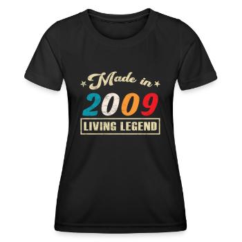 2009 Birthday Made in Limited Edition - Women's Functional T-Shirt - black - Front - AI Model Female 172 light (172cm)