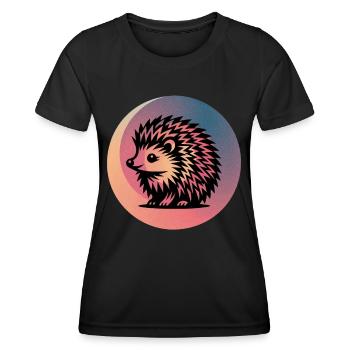 Hedgehog - Women's Functional T-Shirt - black - Front - AI Model Female 172 light (172cm)