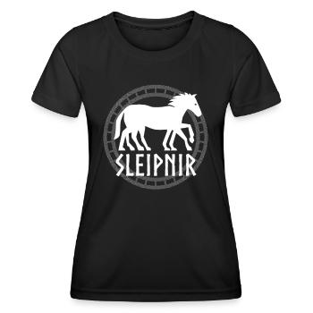 Sleipnir Odin Wotan Nordic Valhalla Team Fenrir Vi - Frauen Funktions-T-Shirt - Schwarz - Vorne - AI Model Female 172 light (172cm)