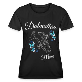 Citations du propriétaire d’un chien dalmatien - T-shirt sport Femme - noir - Devant - AI Model Female 172 light (172cm)