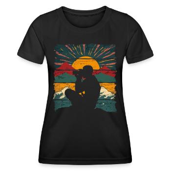 Photography Nature Photography SLR Camera - Women's Functional T-Shirt - black - Front - AI Model Female 172 light (172cm)