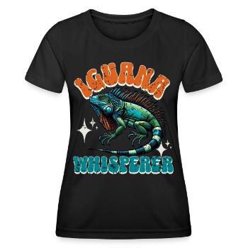 Iguane - T-shirt sport Femme - noir - Devant - AI Model Female 172 light (172cm)