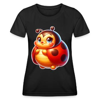 Coccinelle - T-shirt sport Femme - noir - Devant - AI Model Female 172 light (172cm)