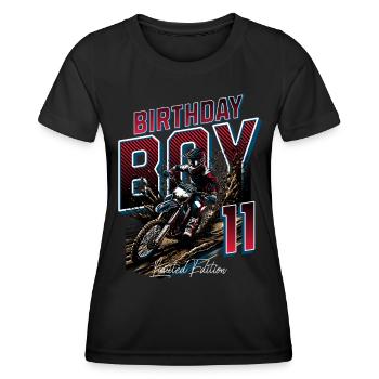 Motocross 11th Birthday - Women's Functional T-Shirt - black - Front - AI Model Female 172 light (172cm)